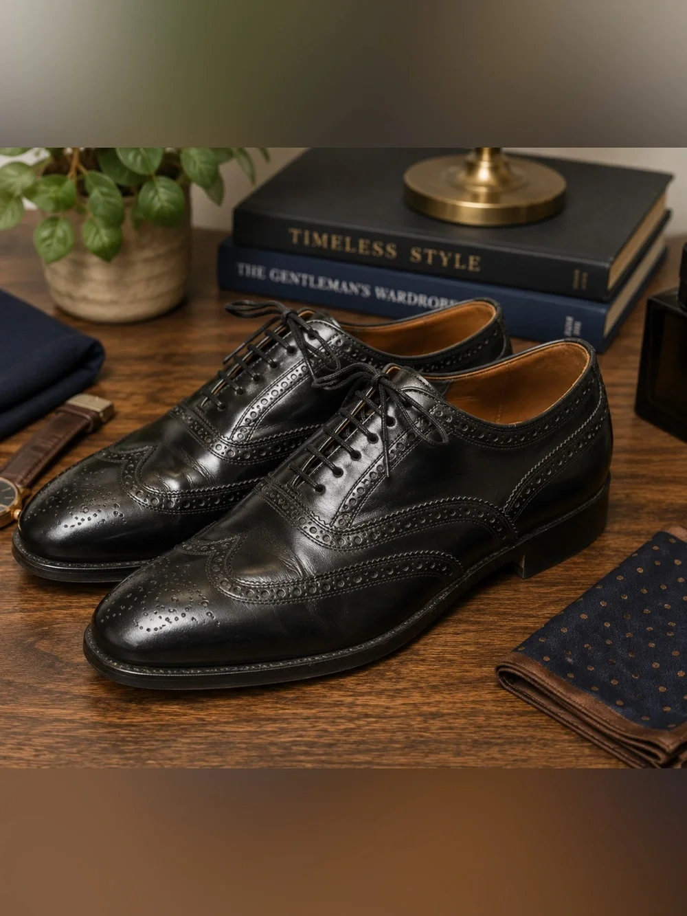 Florsheim Imperial Lexington Wingtip Oxford Dress Shoes Men’s 10D Leather Brogue